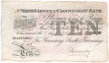 English Provincial Banks 10 Pounds,  1. 10.1884